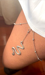Load image into Gallery viewer, Sterling Silver Women Luxury Snake Thigh Chain
